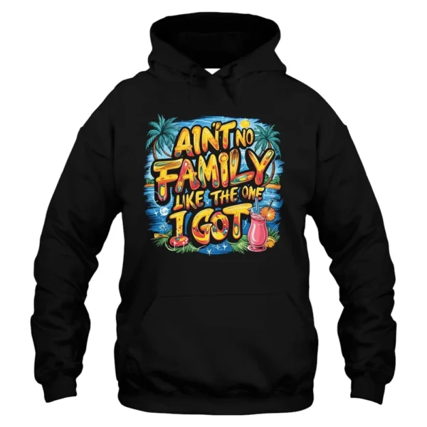 Aint No Family Like The One I Got Hoodie - Black