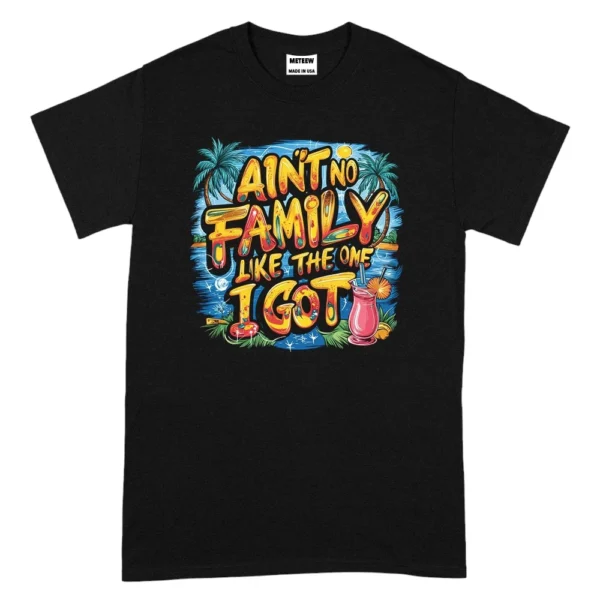 Aint No Family Like The One I Got TShirt - Black