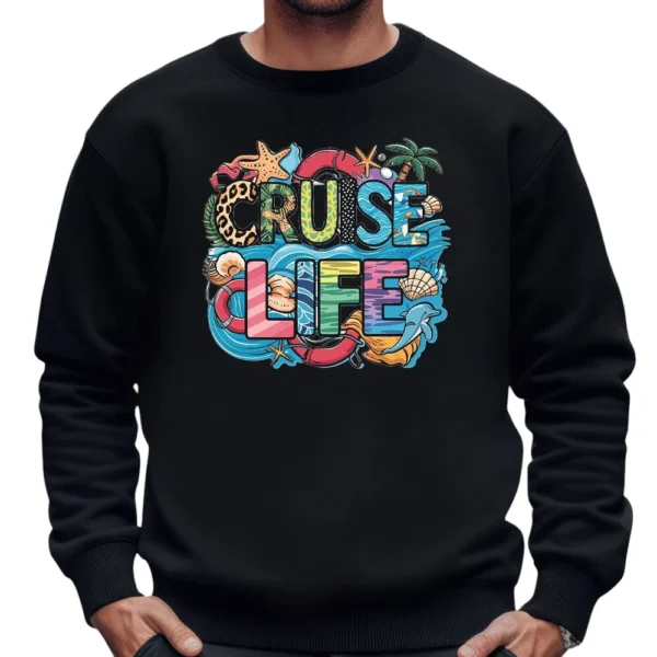 Cruise Life Sweatshirt - Black