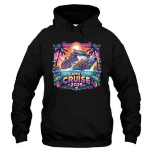 Family Cruise 2025 Hoodie - Black