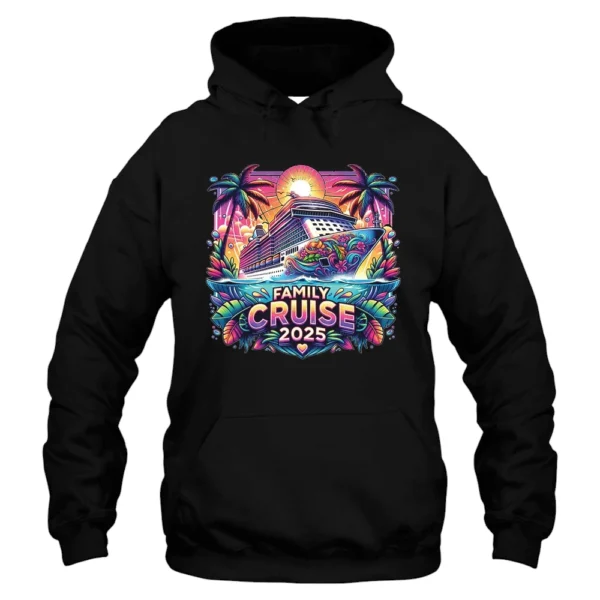 Family Cruise 2025 Hoodie - Black