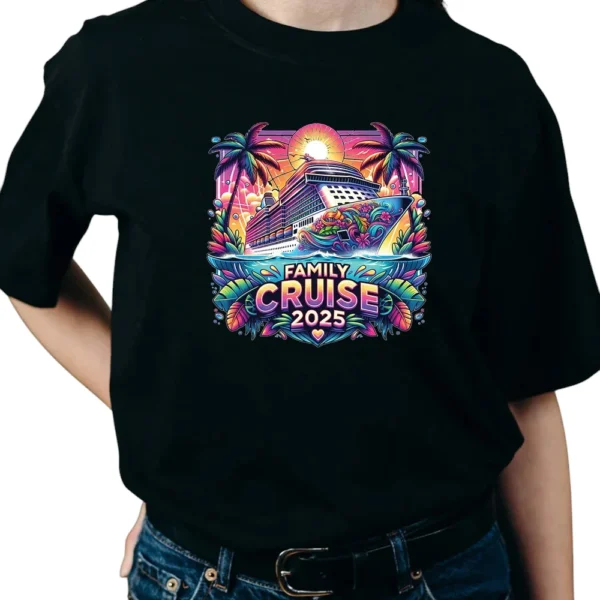 Family Cruise 2025 TShirt - Black