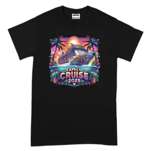 Family Cruise 2025 TShirt - Black