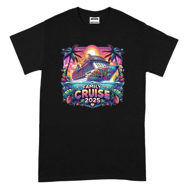 Family Cruise 2025 TShirt - Black