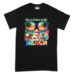 Life Is Better At The Beach TShirt - Black