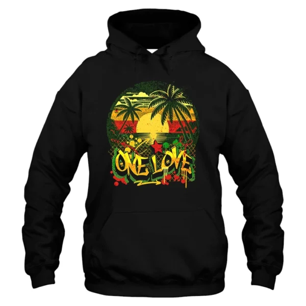 One Love Summer Hoodie - Black