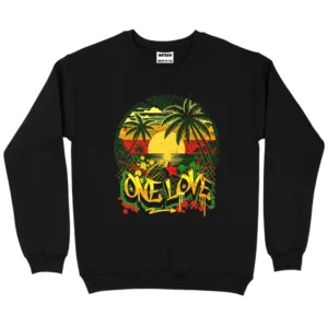 One Love Summer Sweatshirt - Black