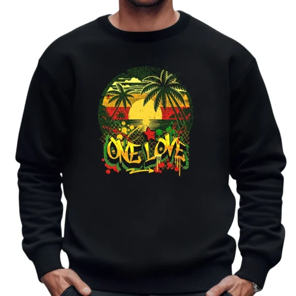 One Love Summer Sweatshirt - Black