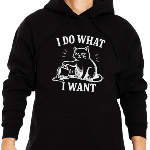 I Do What I Want Hoodie - Black